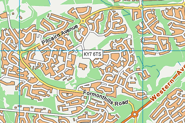 KY7 6TS map - OS VectorMap District (Ordnance Survey)