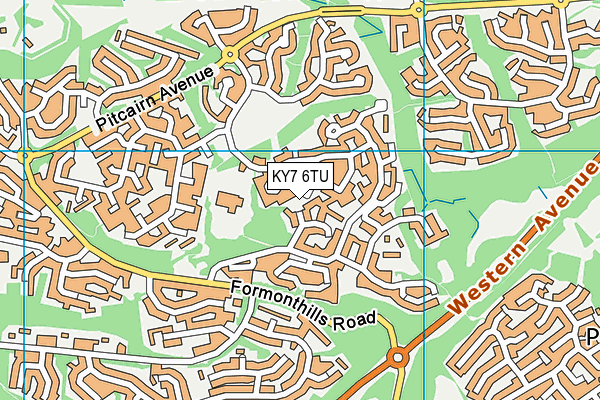 KY7 6TU map - OS VectorMap District (Ordnance Survey)