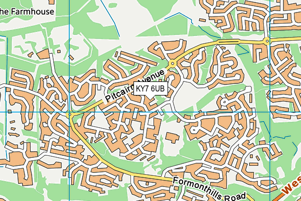 KY7 6UB map - OS VectorMap District (Ordnance Survey)
