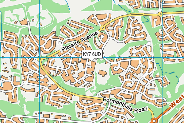 KY7 6UD map - OS VectorMap District (Ordnance Survey)