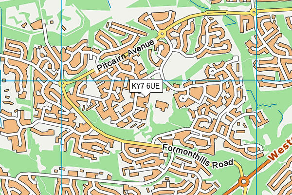 KY7 6UE map - OS VectorMap District (Ordnance Survey)