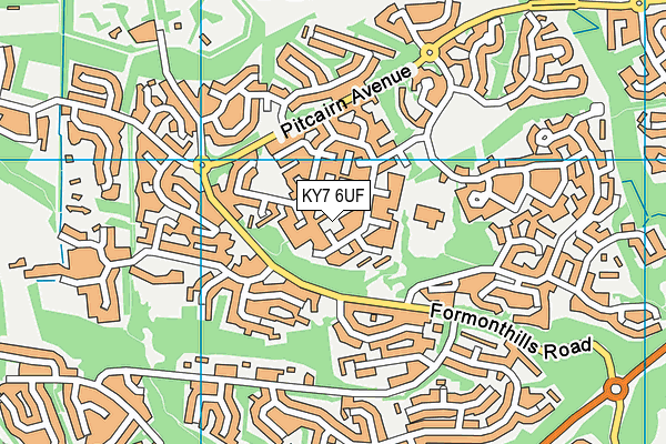 KY7 6UF map - OS VectorMap District (Ordnance Survey)