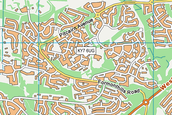 KY7 6UG map - OS VectorMap District (Ordnance Survey)