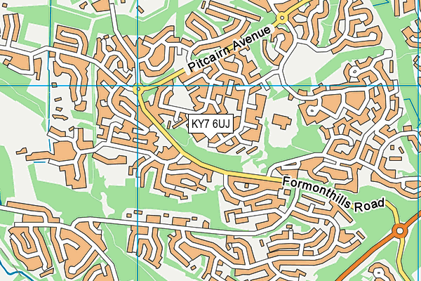 KY7 6UJ map - OS VectorMap District (Ordnance Survey)