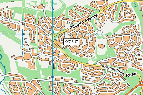 KY7 6UT map - OS VectorMap District (Ordnance Survey)