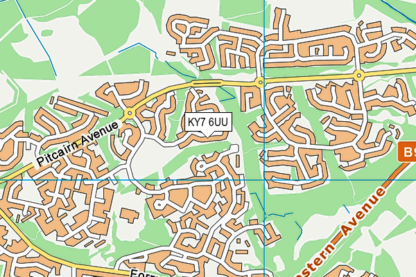KY7 6UU map - OS VectorMap District (Ordnance Survey)
