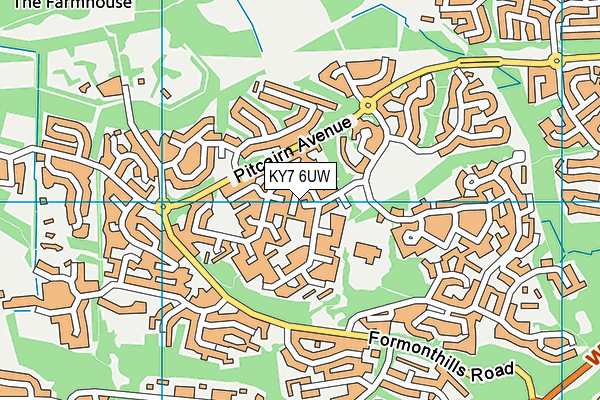 KY7 6UW map - OS VectorMap District (Ordnance Survey)