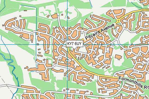 KY7 6UY map - OS VectorMap District (Ordnance Survey)