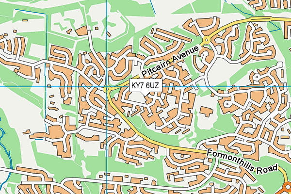 KY7 6UZ map - OS VectorMap District (Ordnance Survey)