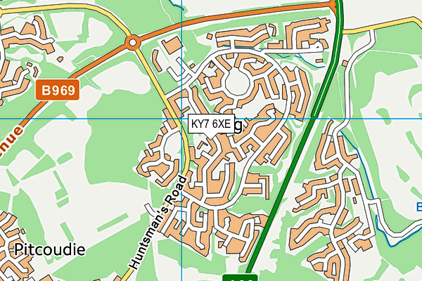 KY7 6XE map - OS VectorMap District (Ordnance Survey)