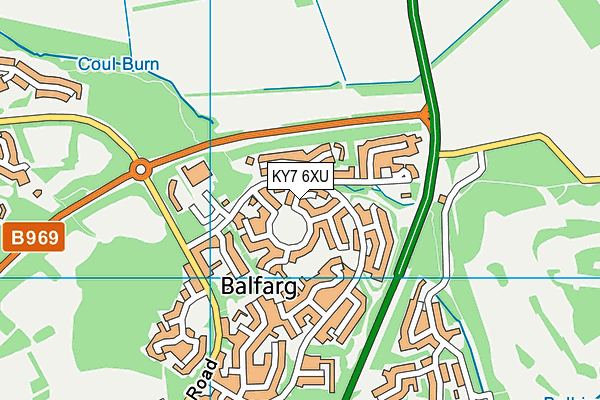 KY7 6XU map - OS VectorMap District (Ordnance Survey)