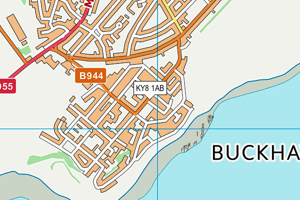 KY8 1AB map - OS VectorMap District (Ordnance Survey)