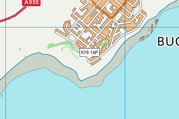 KY8 1AP map - OS VectorMap District (Ordnance Survey)
