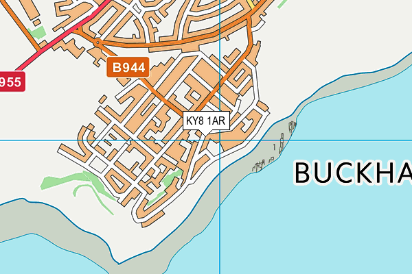KY8 1AR map - OS VectorMap District (Ordnance Survey)