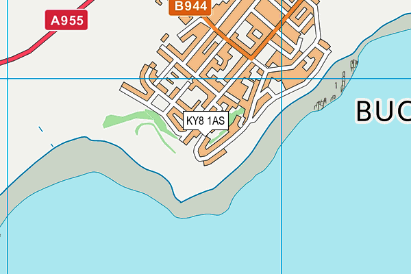 KY8 1AS map - OS VectorMap District (Ordnance Survey)