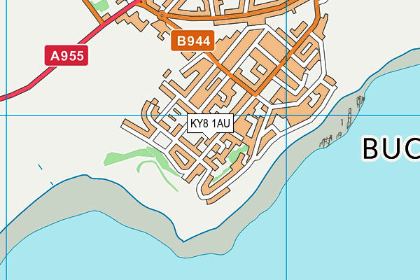 KY8 1AU map - OS VectorMap District (Ordnance Survey)