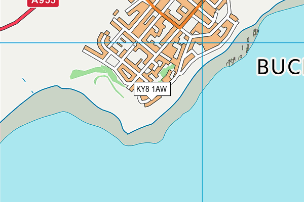 KY8 1AW map - OS VectorMap District (Ordnance Survey)