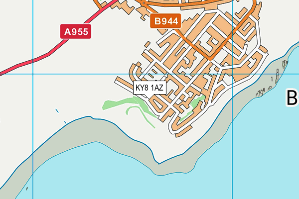 KY8 1AZ map - OS VectorMap District (Ordnance Survey)