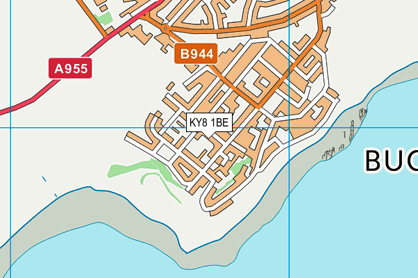 KY8 1BE map - OS VectorMap District (Ordnance Survey)