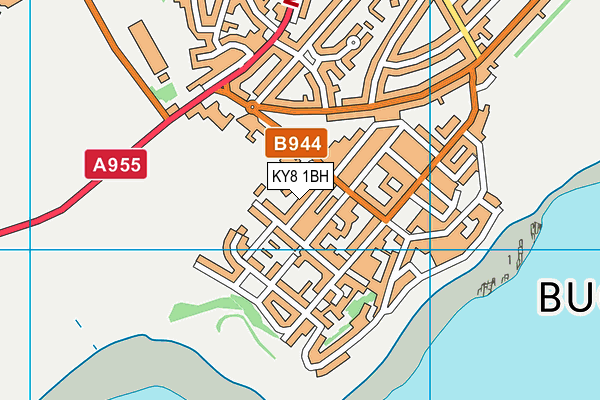 KY8 1BH map - OS VectorMap District (Ordnance Survey)