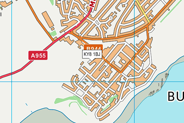 KY8 1BJ map - OS VectorMap District (Ordnance Survey)