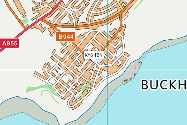 KY8 1BN map - OS VectorMap District (Ordnance Survey)