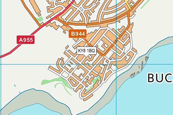 KY8 1BQ map - OS VectorMap District (Ordnance Survey)