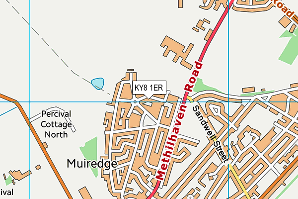 KY8 1ER map - OS VectorMap District (Ordnance Survey)