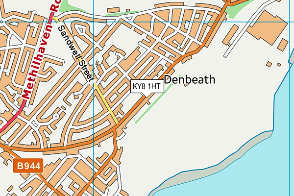 KY8 1HT map - OS VectorMap District (Ordnance Survey)