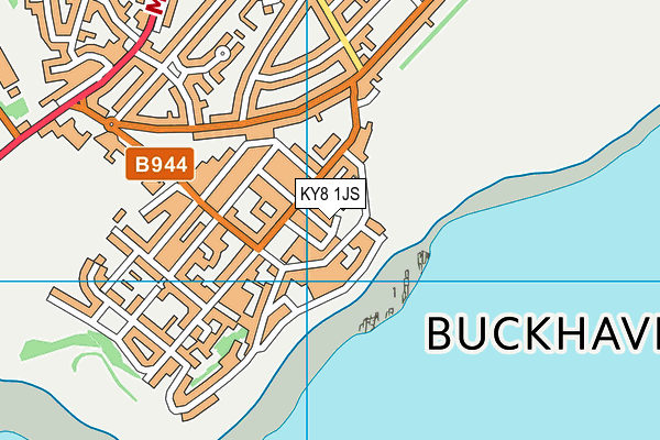 KY8 1JS map - OS VectorMap District (Ordnance Survey)