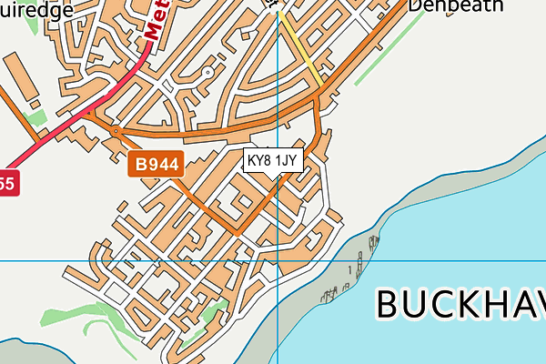 KY8 1JY map - OS VectorMap District (Ordnance Survey)