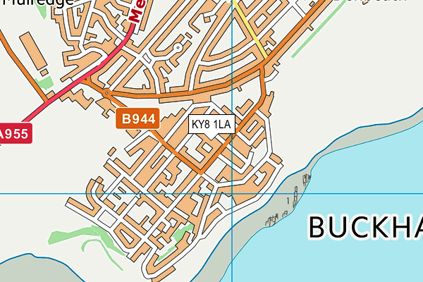 KY8 1LA map - OS VectorMap District (Ordnance Survey)