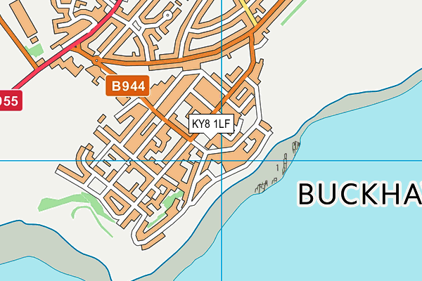 KY8 1LF map - OS VectorMap District (Ordnance Survey)