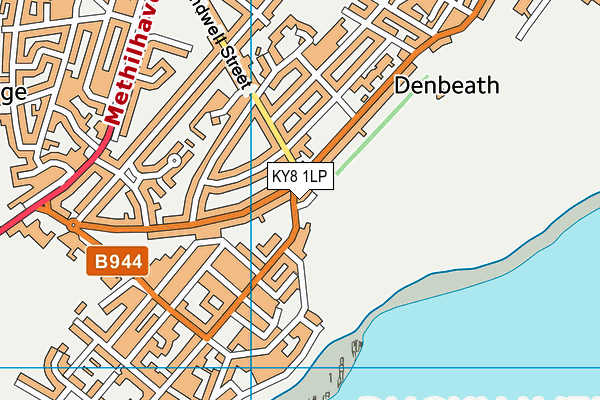 KY8 1LP map - OS VectorMap District (Ordnance Survey)