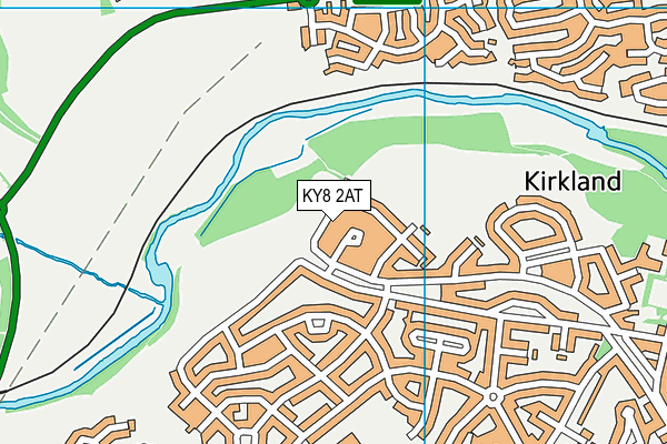 KY8 2AT map - OS VectorMap District (Ordnance Survey)