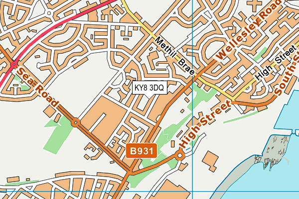 KY8 3DQ map - OS VectorMap District (Ordnance Survey)