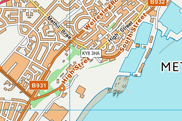 KY8 3HA map - OS VectorMap District (Ordnance Survey)
