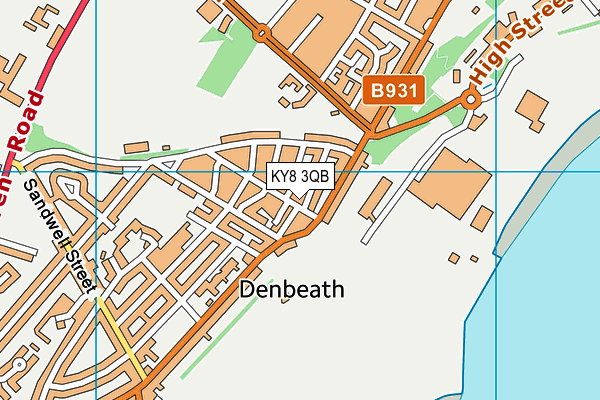 KY8 3QB map - OS VectorMap District (Ordnance Survey)