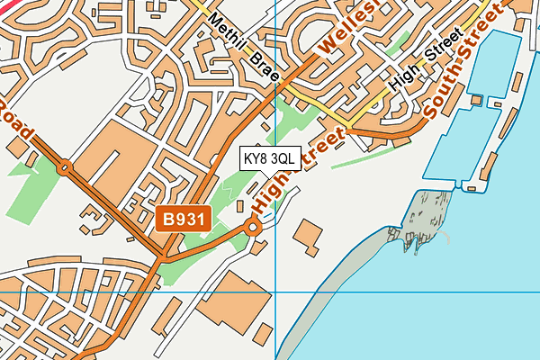 KY8 3QL map - OS VectorMap District (Ordnance Survey)