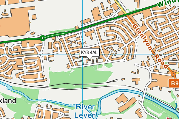 KY8 4AL map - OS VectorMap District (Ordnance Survey)