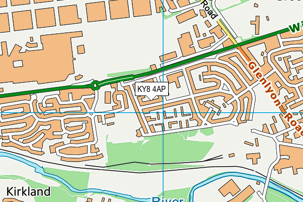 KY8 4AP map - OS VectorMap District (Ordnance Survey)