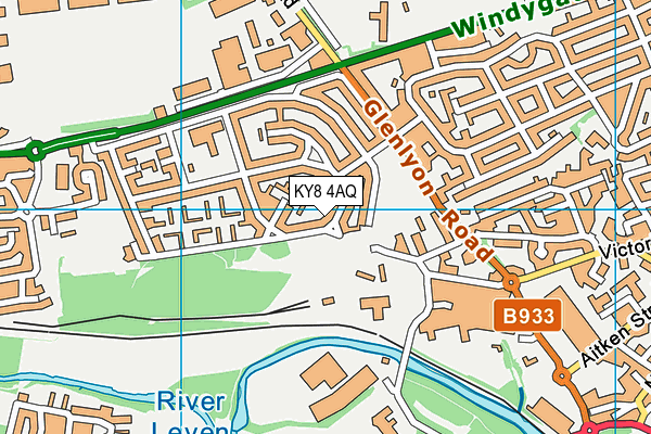 KY8 4AQ map - OS VectorMap District (Ordnance Survey)