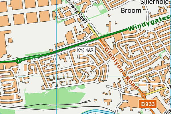 KY8 4AR map - OS VectorMap District (Ordnance Survey)