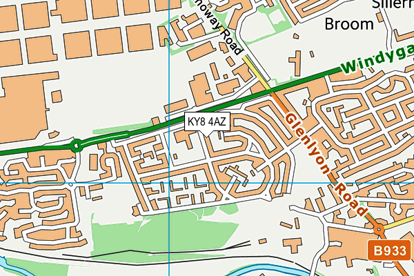 KY8 4AZ map - OS VectorMap District (Ordnance Survey)