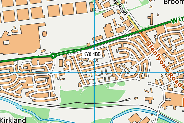 KY8 4BB map - OS VectorMap District (Ordnance Survey)