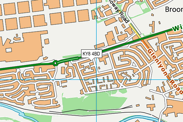 KY8 4BD map - OS VectorMap District (Ordnance Survey)