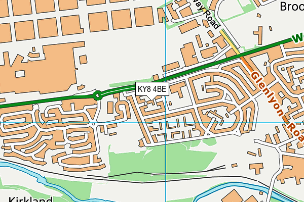 KY8 4BE map - OS VectorMap District (Ordnance Survey)