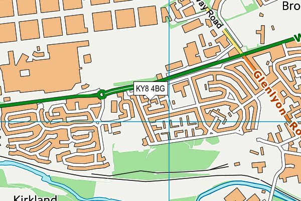 KY8 4BG map - OS VectorMap District (Ordnance Survey)