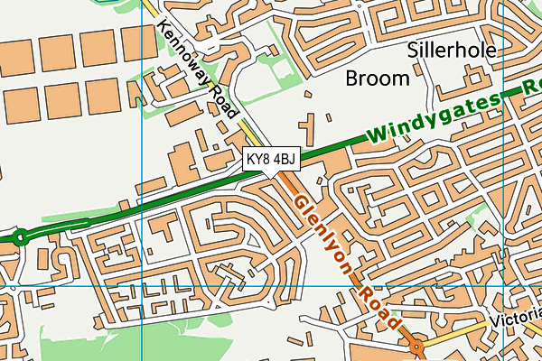 KY8 4BJ map - OS VectorMap District (Ordnance Survey)