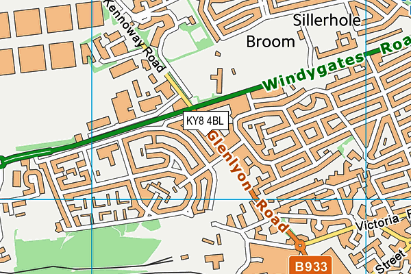 KY8 4BL map - OS VectorMap District (Ordnance Survey)